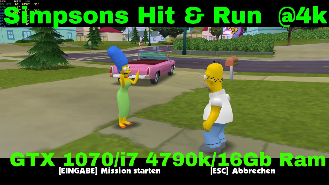 Simpsons Hit And Run 4k